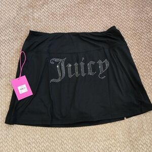 Juicy Couture Sports Womens Black Skorts, Tennis Skirt Size XL NWT